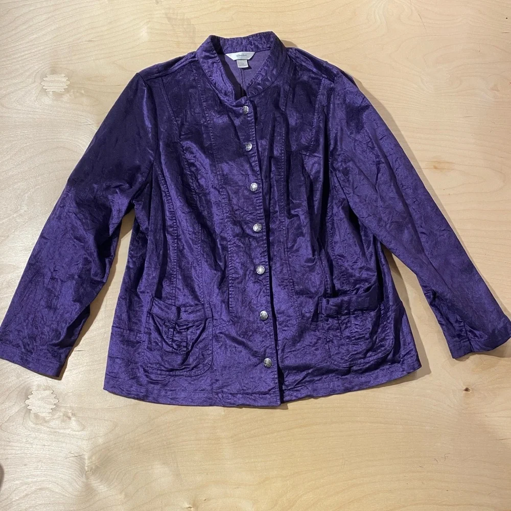 CJ Banks Rich Purple Blazer 1X (OG)